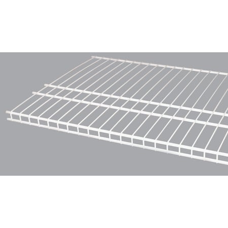 Closetmaid SuperSlide 12 Ft. W. x 16 In. D. Ventilated Closet Shelf, White 473721